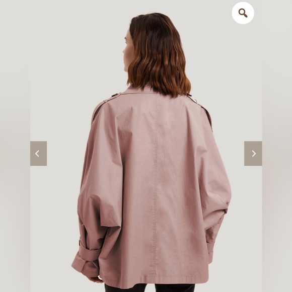 Gentle Herd Short Trench in color Sand - Size Small - Picture 4 of 5